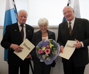Adolf Biberger, Irene Janner und Peter Barteit